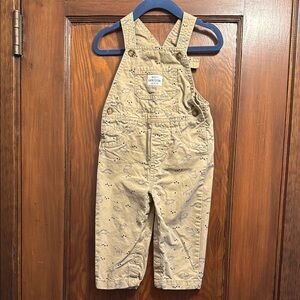 Carter’s Tan Dinosaur Overalls